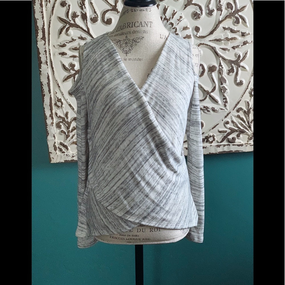 White House Black Market Cold-Shoulder Top